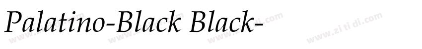 Palatino-Black Black字体转换